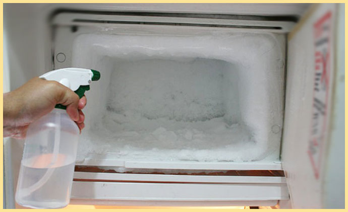 как помыть с уксусом холодильник