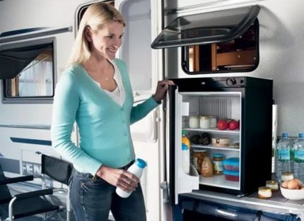 как работает холодильник на пропане