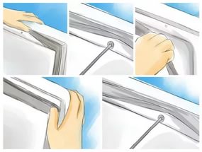 как восстановить уплотнительную резинку на холодильнике